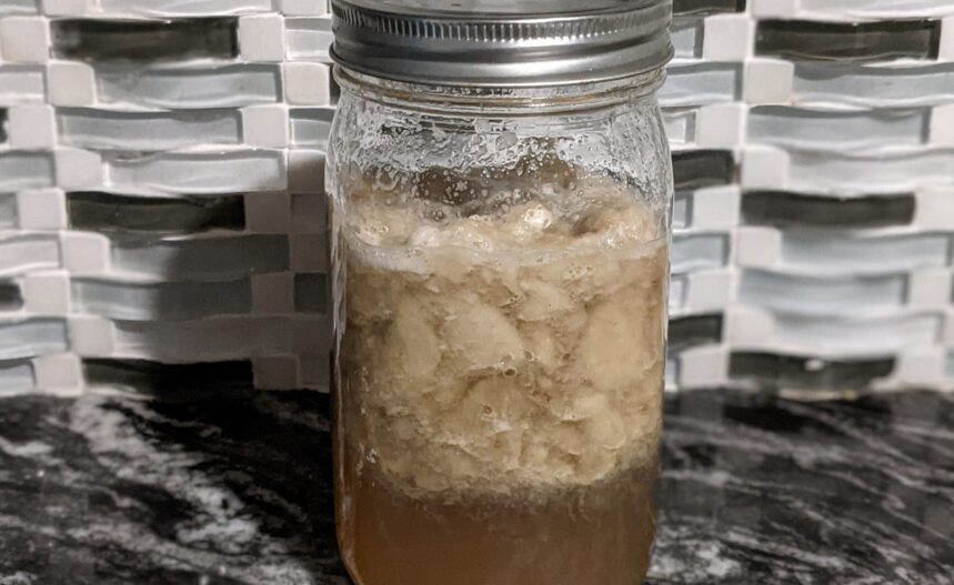 Banana syrup in the steep stage